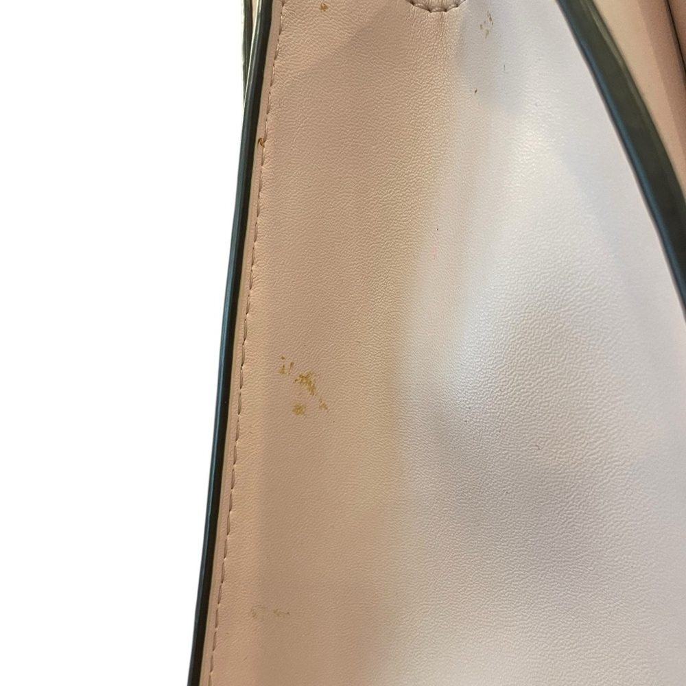 Michael Kors Marilyn Small MK‎ Logo Satchel Purse Bag Brown Blush Pink Designer - Picture 3 of 13